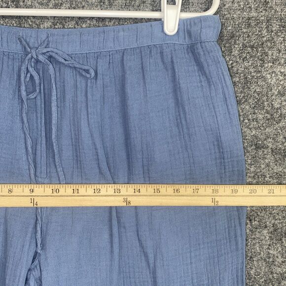 Dylan Pants Womens Size L Blue Gauzy Ankle Pull on Beach Lounge - Picture 5 of 9